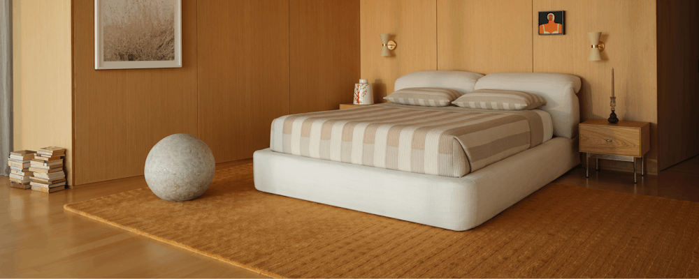 Kelston Bed, Wiley Bedding and Jude Rug